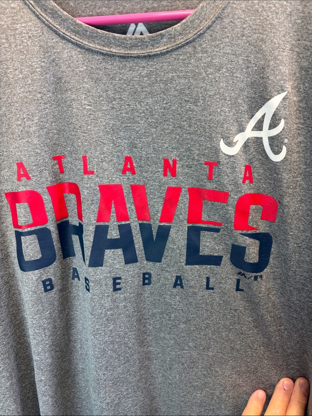 Atlanta Braves
Majestic Gray Tee with White Logo
